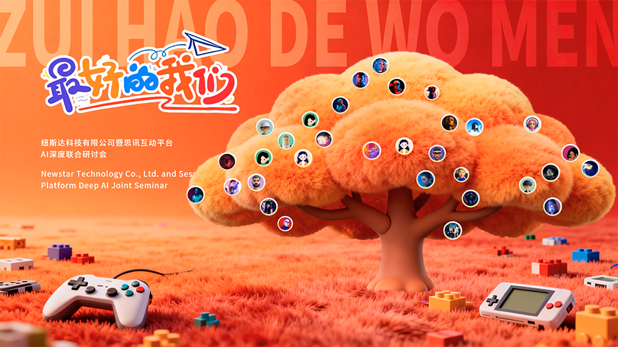 思讯互动-签到树-趣味卡通